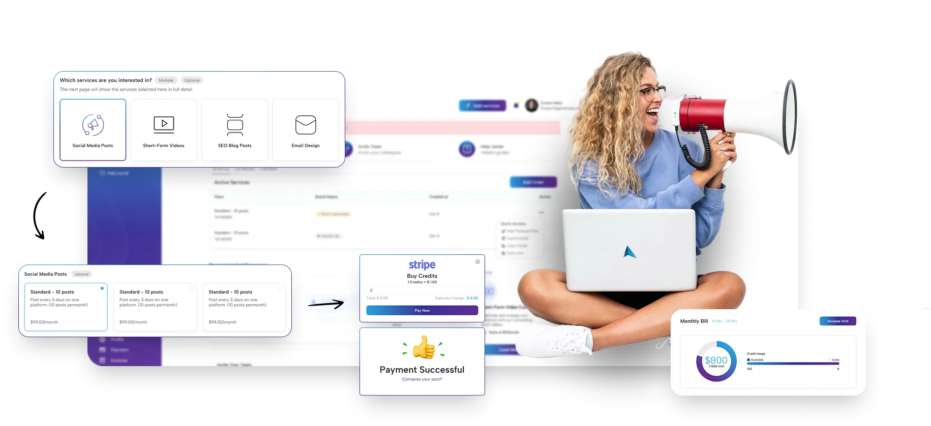 Social Media Management Dashboard Banner